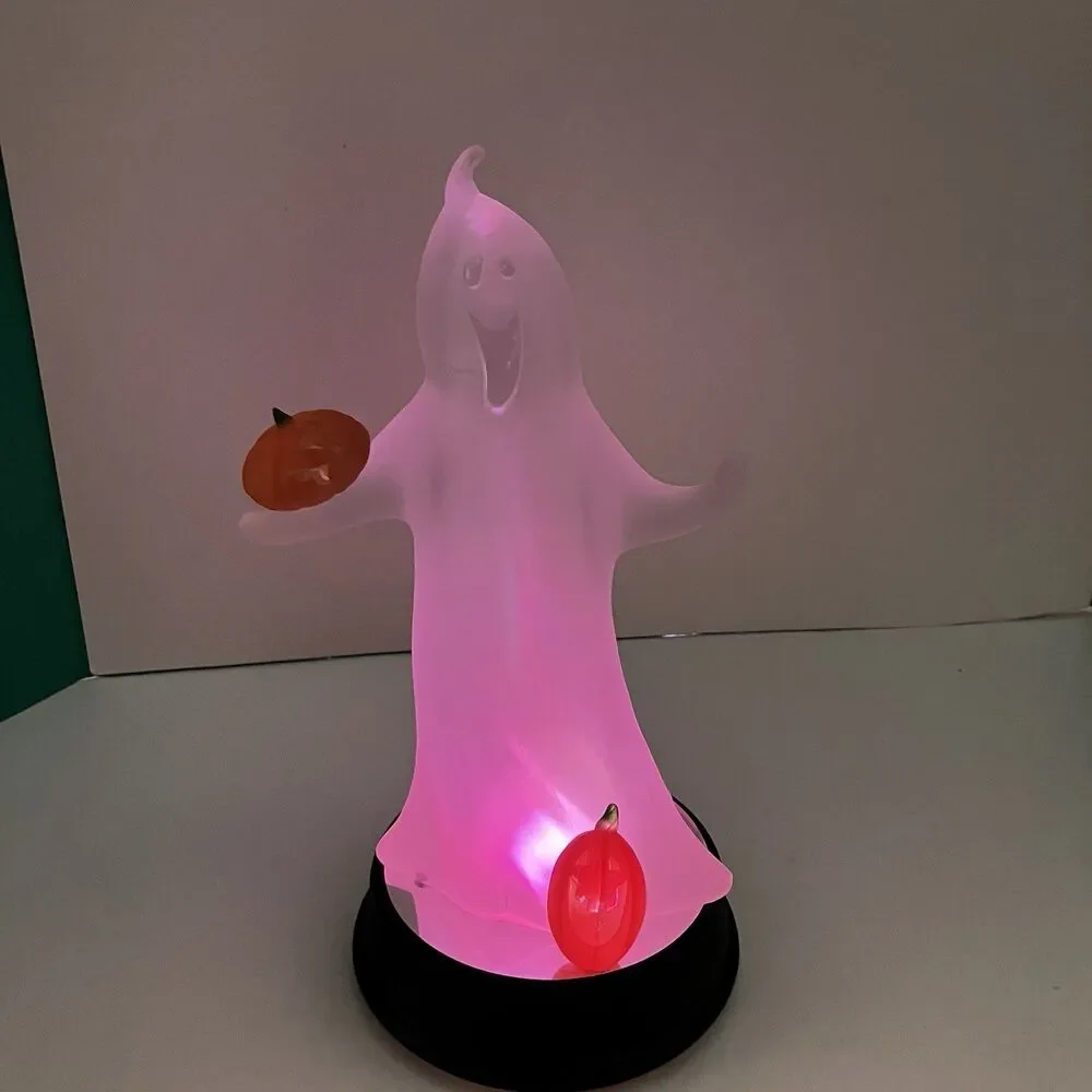 Vintage 2002 Avon Halloween Illuminated Color Changing LED Glowing Ghost